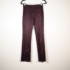 Purple Baroque Print Pants